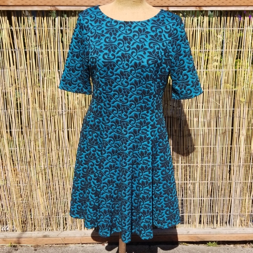 Danny and nicole size 16 poly spandex flare dress